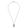 22 Inch 925 Sterling Silver Virgin Mary  Jesus Pendant Necklace