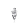22 Inch 925 Sterling Silver Wheat Arrowhead Pendant Necklace