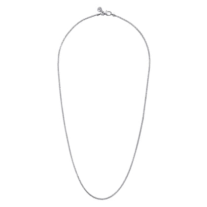 24 Inch 1.9mm 925 Sterling Silver Men's Solid Wheat Chain Necklace 