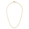 24 Inch 14K Yellow Gold Hollow Men's Wheat Chain Necklace