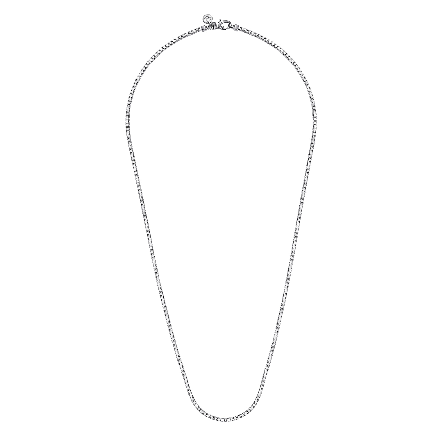 24 Inch 2 5mm925 Sterling Silver Solid Men's Box Chain Necklace - Shot 2