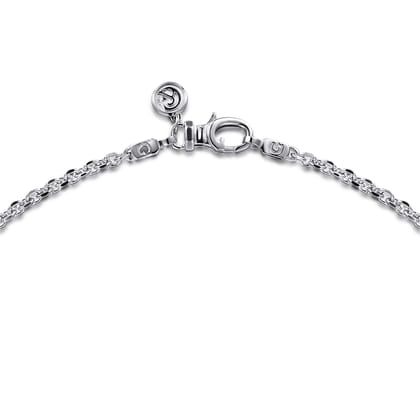 24 Inch 2.85mm 925 Sterling Silver Men's Solid Link Chain Necklace 