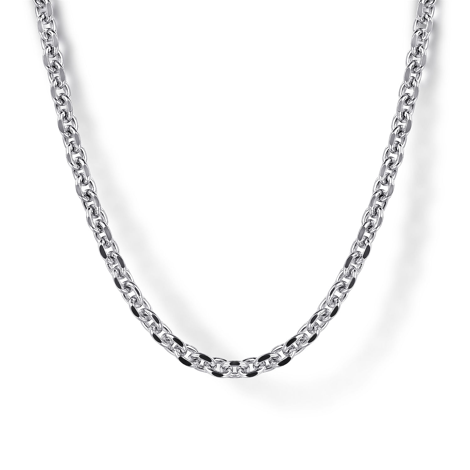 24 Inch 2.85mm 925 Sterling Silver Solid Men's Link Chain Necklace
