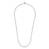 24 Inch 3.2mm 14K White Gold Men's Hollow Link Chain Necklace