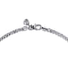 24 Inch 3.2mm 14K White Gold Men's Hollow Wheat Chain Necklace