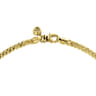 24 Inch 3.2mm 14K Yellow Gold Hollow Men's Wheat Chain Necklace