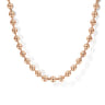 24 Inch 3mm 14K Rose Gold Men's Hollow Ball Chain Necklace