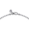 24 Inch 3mm 14K White Gold Men's Hollow Ball Chain Necklace