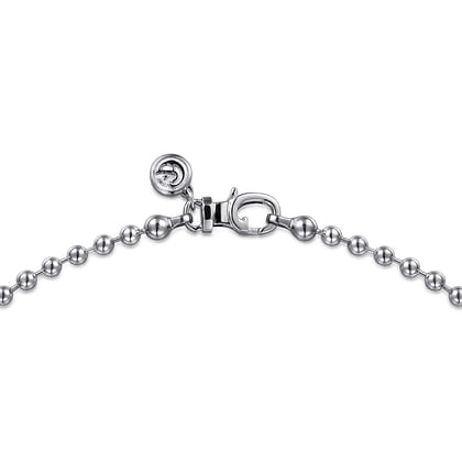 24 Inch 3mm 925 Sterling Silver Men's Hollow Ball Chain Necklace