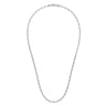 24 Inch 3mm 925 Sterling Silver Men's Solid Figaro Link Chain Necklace