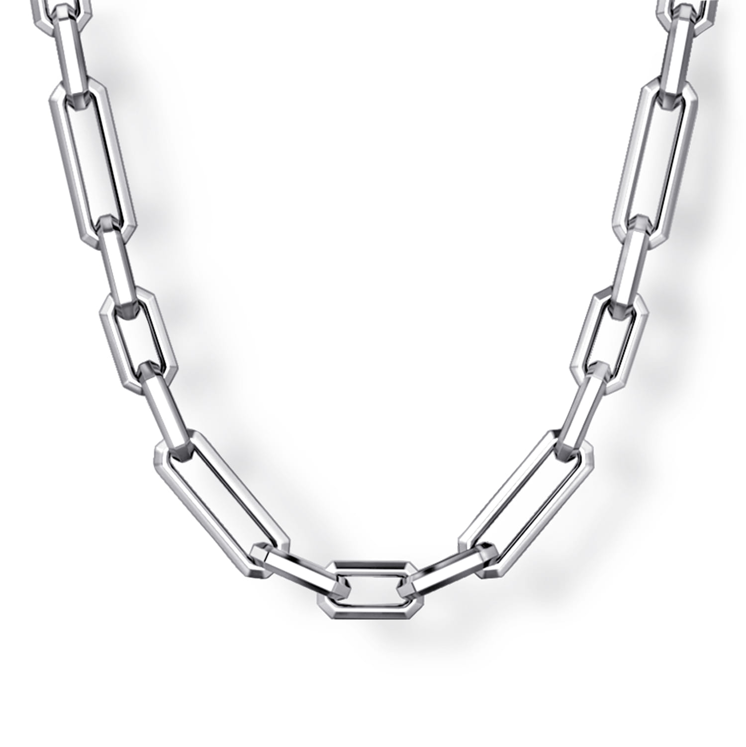 24 Inch 4.2mm 925 Sterling Silver Men's Solid Figaro Link Chain Necklace - Shot 1