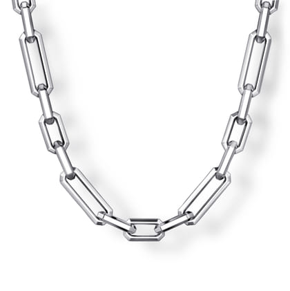 24 Inch 4.2mm 925 Sterling Silver Men's Solid Figaro Link Chain Necklace