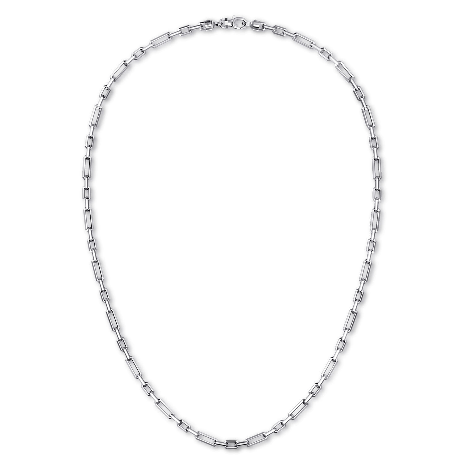 24 Inch 4.2mm 925 Sterling Silver Men's Solid Figaro Link Chain Necklace - Shot 2