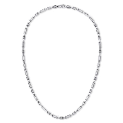 24 Inch 4.2mm 925 Sterling Silver Men's Solid Figaro Link Chain Necklace