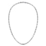 24 Inch 4.2mm 925 Sterling Silver Men's Solid Figaro Link Chain Necklace