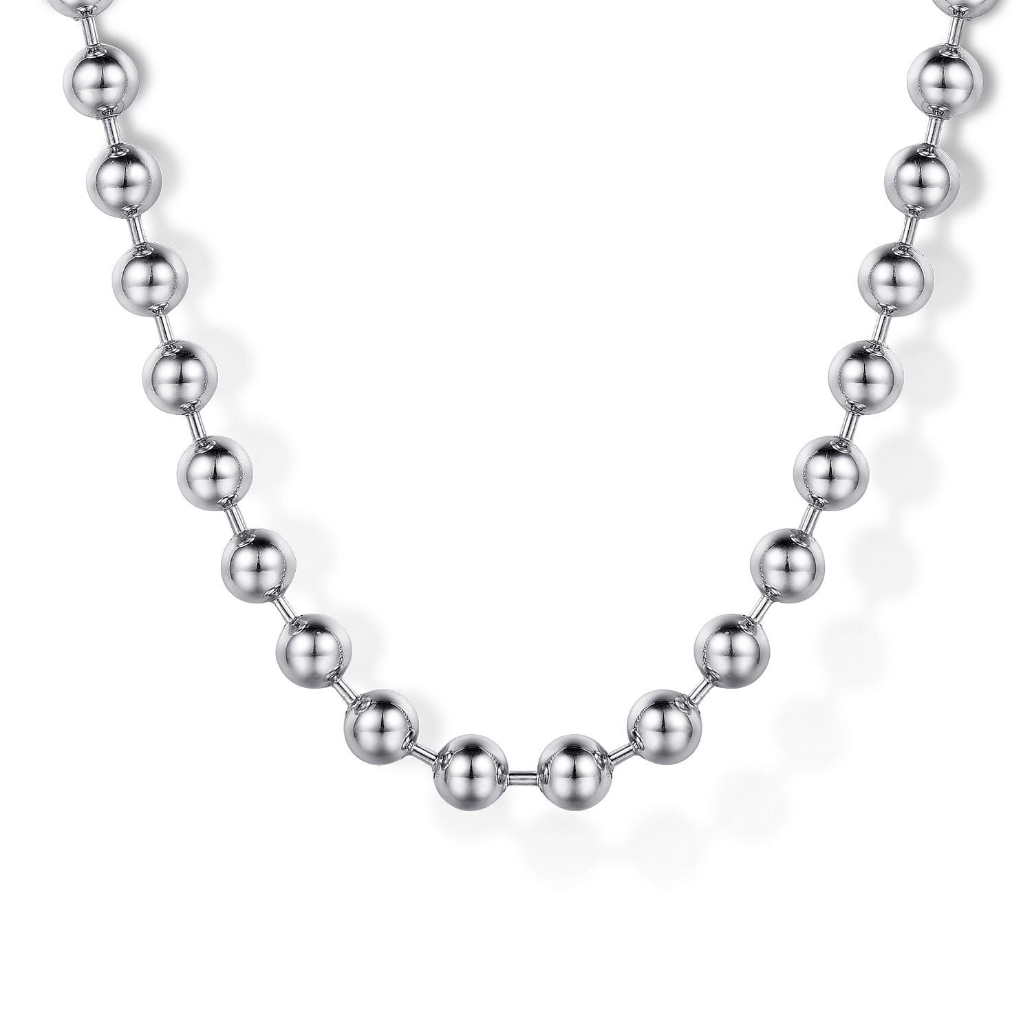 24 Inch 4mm 925 Sterling Silver Hollow Ball Chain Necklace @ $420
