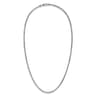 24 Inch 4mm 925 Sterling Silver Men's Solid Round Box Chain Necklace