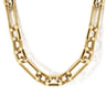 24 Inch 6.4mm 14K Yellow Gold Figaro Chain Necklace