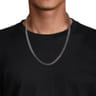 24 Inch 7mm 925 Sterling Silver Men's Solid Diamond Cut Cuban Link Necklace