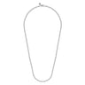 24 Inch 925 Sterling Silver 4mm Hollow Ball Chain Necklace