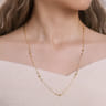 24 inch 14K Yellow Gold Bujukan Bead Station Necklace