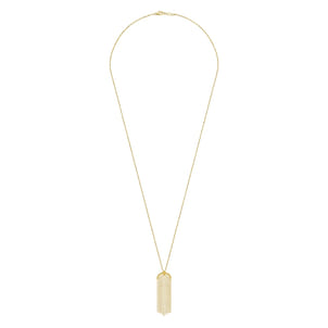 24 inch 14K Yellow Gold Bujukan Tassel Pendant Necklace