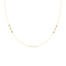 24 inch 14K Yellow Gold Geometric Shapes Diamond Station Necklace - 0.21 ct
