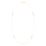 24 inch 14K Yellow Gold Geometric Shapes Diamond Station Necklace - 0.21 ct