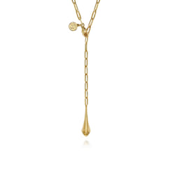 24 inch 14K Yellow Gold Link Chain Necklace