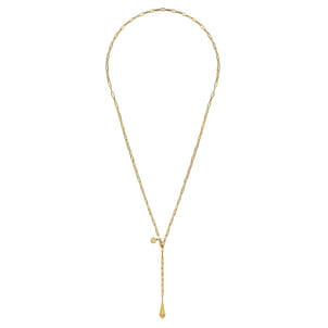 24 inch 14K Yellow Gold Link Chain Necklace