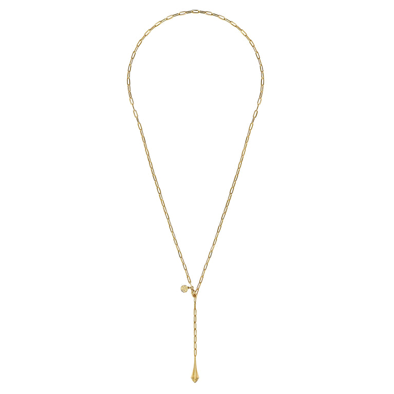24 inch 14K Yellow Gold Link Chain Necklace - Shot 2