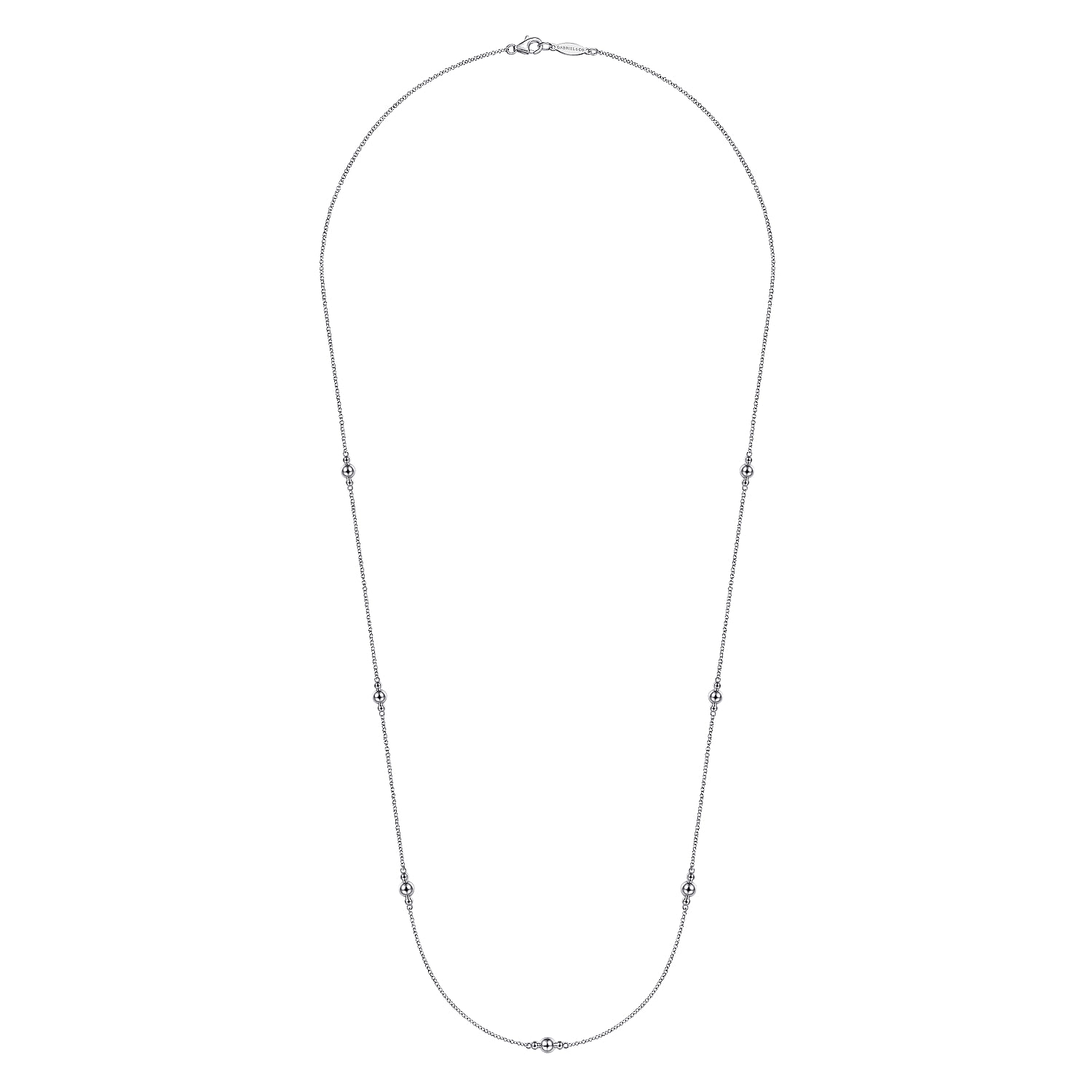 24 inch 925 Sterling Silver Beaded Necklace @ $140. Shop