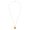 24 inch Vintage Inspired 14K Yellow Gold Filigree Diamond Locket Necklace - 0.5 ct