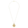 24 inch Vintage Inspired 14K Yellow Gold Round Filigree Diamond Locket Necklace - 0.75 ct