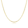 26 inch 14K Yellow Gold Hollow Paper Clip Necklace
