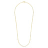 26 inch 14K Yellow Gold Hollow Paper Clip Necklace