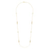 28 inch 14K Yellow Gold Graduating Bujukan Bead Station Necklace