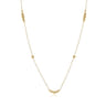 28 inch 14K Yellow Gold Graduating Bujukan Bead Station Necklace