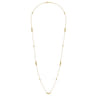 28 inch 14K Yellow Gold Graduating Bujukan Bead Station Necklace