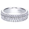 Fancy Wedding Ring in Platinum with Round Natural Diamond at Gabriel & Co.