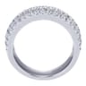 Fancy Wedding Ring in Platinum with Round Natural Diamond at Gabriel & Co.