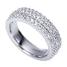 Fancy Wedding Ring in Platinum with Round Natural Diamond at Gabriel & Co.