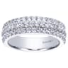 Fancy Wedding Ring in Platinum with Round Natural Diamond at Gabriel & Co.