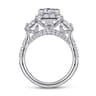 Gibson - 14K White Gold Emerald Cut Diamond Engagement Ring - 1.7 ct