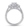 Martina - 14K White Gold Marquise Shape Diamond Engagement Ring - 0.95 ct