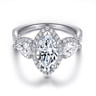 Bryson - 14K White Gold Marquise Shape Diamond Engagement Ring - 1.5 ct