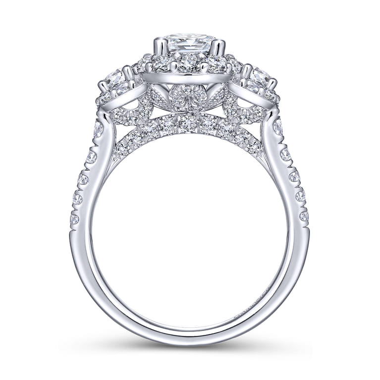 Gibson - 14K White Gold Pear Shape Diamond Engagement Ring - 1.63 ct - Shot 2
