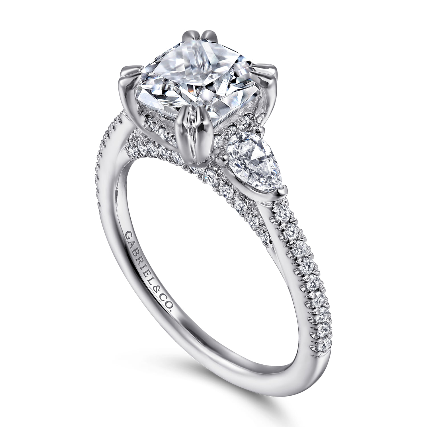 Holloway - 14K White Gold Diamond Engagement Ring - 0.56 ct - Shot 3