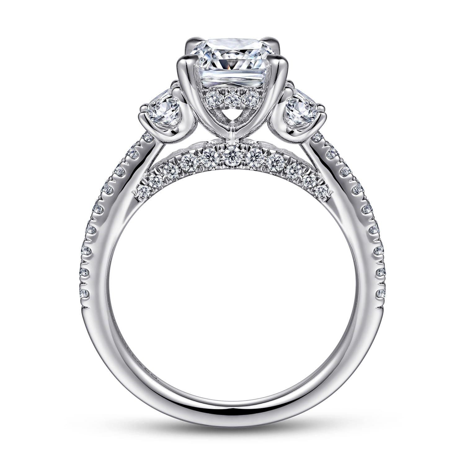 Wilda - 14K White Gold Diamond Engagement Ring - 0.82 ct - Shot 2