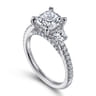 Wilda - 14K White Gold Diamond Engagement Ring - 0.82 ct